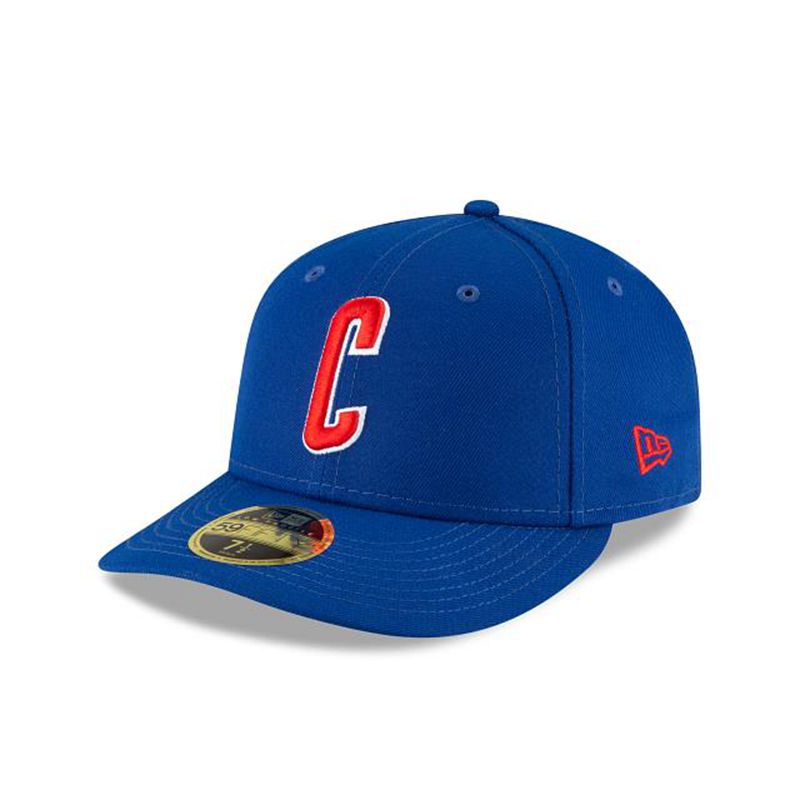 MLB Chicago Cubs Ligature Low Profile 59Fifty Fitted (KBM3630) - Blue New Era Caps